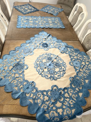 Embroidery table cover set - embroidery,
